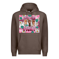 Coffee Breast Cancer Together Fight Premium Hoodie - Artiststas