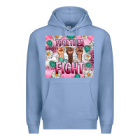 Colony Blue Breast Cancer Together Fight Premium Hoodie - Artiststas