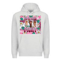 Dove Grey Breast Cancer Together Fight Premium Hoodie - Artiststas