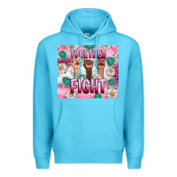 Ocean Blue Breast Cancer Together Fight Premium Hoodie - Artiststas