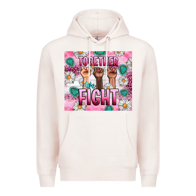Breast Cancer Together Fight Premium Hoodie by Artiststas | Teevron