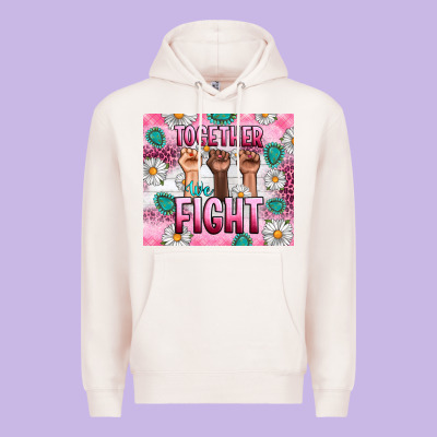 Breast Cancer Together Fight Premium Hoodie Designed By Artiststas