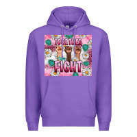 Purple Breast Cancer Together Fight Premium Hoodie - Artiststas