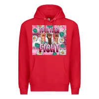 Red Breast Cancer Together Fight Premium Hoodie - Artiststas