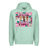 Seafoam Breast Cancer Together Fight Premium Hoodie - Artiststas