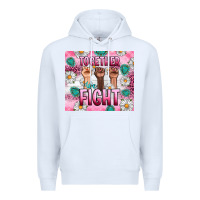 White Breast Cancer Together Fight Premium Hoodie - Artiststas