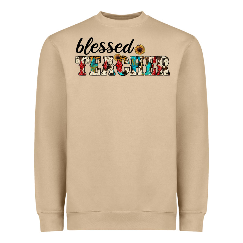 Blessed Teacher Heavyweight Sweatshirt by JahusDesignShop | Teevron