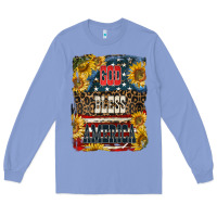 Colony Blue Western God Bless America 4th of July Long Sleeve Tee - LillyAllenDesigns