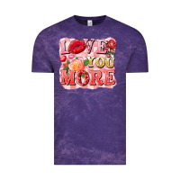 Cloud Purple love you more Vintage Tee - FaDigitalArtStudio
