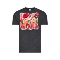 Vintage Black love you more Vintage Tee - FaDigitalArtStudio