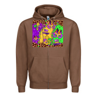 Chestnut mardi gras Zipper Hoodie - JahusDesignShop