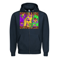 Navy mardi gras Zipper Hoodie - JahusDesignShop