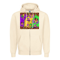 Sandshell mardi gras Zipper Hoodie - JahusDesignShop