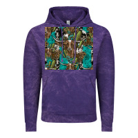 Cloud Purple Longhorn Pattern Vintage Hoodie - CowhideDigitalArt
