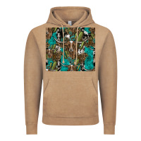 Vintage Coffee Longhorn Pattern Vintage Hoodie - CowhideDigitalArt