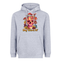 Heather Grey stay weird af Heavyweight Hoodie - RanaPortraitStore