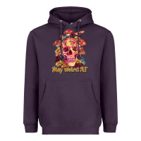 Plum stay weird af Heavyweight Hoodie - RanaPortraitStore