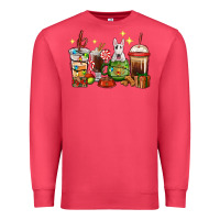 Cardinal Christmas coffee cups with Bull Terrier Premium Sweatshirt - RanaPortraitStore