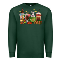Sports Green Christmas coffee cups with Bull Terrier Premium Sweatshirt - RanaPortraitStore