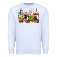White Christmas coffee cups with Bull Terrier Premium Sweatshirt - RanaPortraitStore