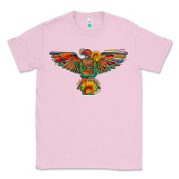 Bubblegum Pink thunderbird  wild soul with sunflower serape aztec Classic Tee - Artiststas