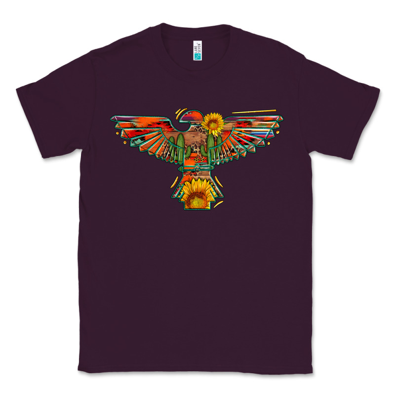 Thunderbird  Wild Soul With Sunflower Serape Aztec Classic Tee by Artiststas | Teevron