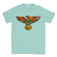 Seafoam thunderbird  wild soul with sunflower serape aztec Classic Tee - Artiststas