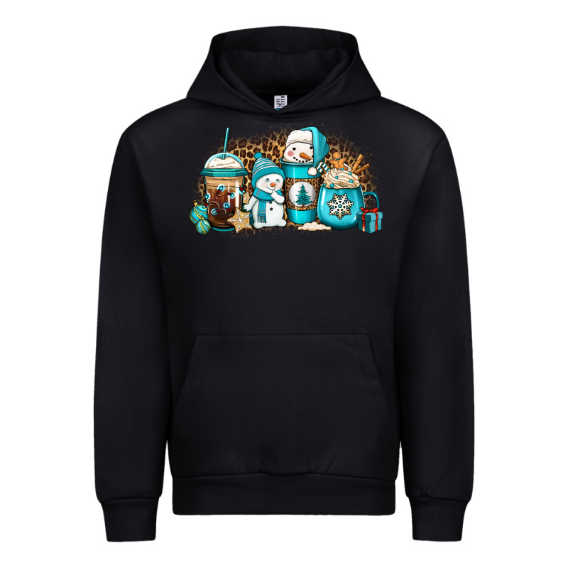 Winter Snowman Coffee Cups Urban Hoodie by Jasminsmagicworld | Teevron