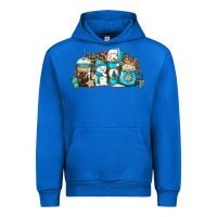 Cobalt winter snowman coffee cups Urban Hoodie - Jasminsmagicworld