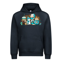 Navy winter snowman coffee cups Urban Hoodie - Jasminsmagicworld
