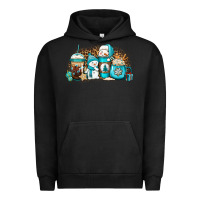 Pigment Black winter snowman coffee cups Urban Hoodie - Jasminsmagicworld