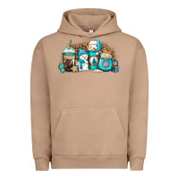 Pigment Burro winter snowman coffee cups Urban Hoodie - Jasminsmagicworld