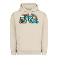 Pigment French Oak winter snowman coffee cups Urban Hoodie - Jasminsmagicworld