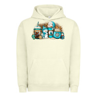 Pigment Pistachio winter snowman coffee cups Urban Hoodie - Jasminsmagicworld