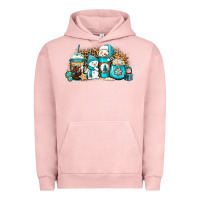 Pigment Salmon winter snowman coffee cups Urban Hoodie - Jasminsmagicworld