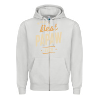 Dove Grey Mens Best Papaw Ever Funny Dad / Grandpa Zipper Hoodie - DesigneFamous