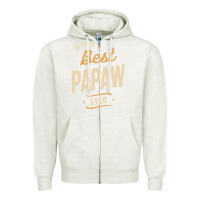Oatmeal Heather Mens Best Papaw Ever Funny Dad / Grandpa Zipper Hoodie - DesigneFamous