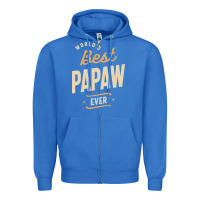 True Royal Mens Best Papaw Ever Funny Dad / Grandpa Zipper Hoodie - DesigneFamous