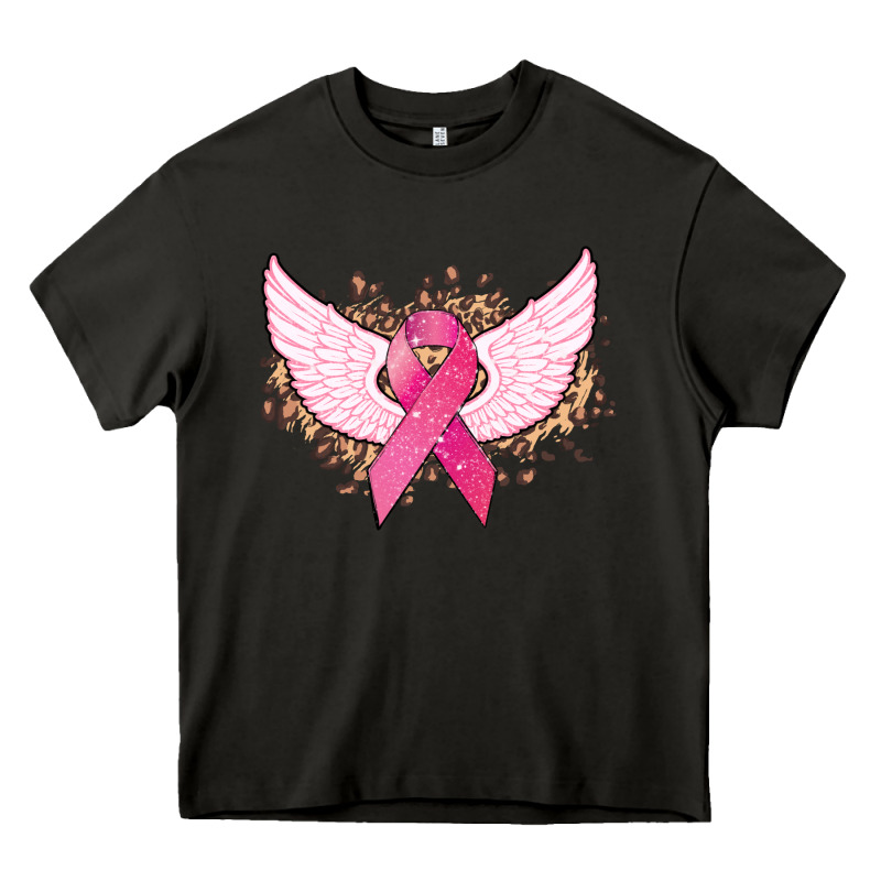 Cancer Ribbon Angel Wings Cancer Awareness Heavy Core Tee by HowdyJamesFarm | Teevron