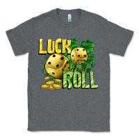 Charcoal Heather Luck and roll Classic Tee - CowGirlArtShop