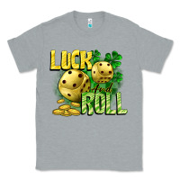 Heather Grey Luck and roll Classic Tee - CowGirlArtShop