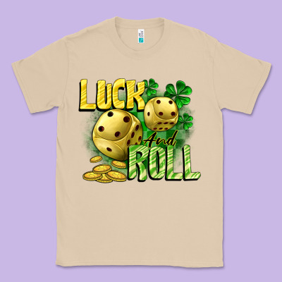Luck And Roll Classic Tee Designed By Cowgirlartshop