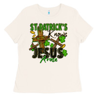Bone St. Patrick's knows Jesus arose Ladies Tee - FaDigitalArtStudio