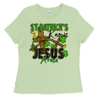 Matcha St. Patrick's knows Jesus arose Ladies Tee - FaDigitalArtStudio