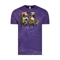 Cloud Purple florida state cowhide serape cactus Vintage Tee - RanaPortraitStore