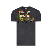 Vintage Black florida state cowhide serape cactus Vintage Tee - RanaPortraitStore