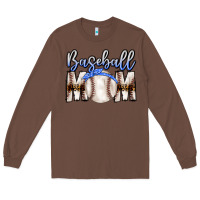 Chestnut Baseball Mom Long Sleeve Tee - CowhideDigitalArt