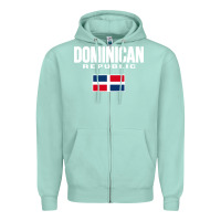 Seafoam dominican republic Zipper Hoodie - DesigneFamous