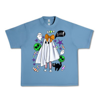 Pebble Blue cute ghost halloween Urban Heavy Tee - BundleAndBundleShop
