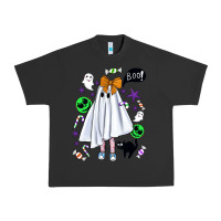 Pigment Black cute ghost halloween Urban Heavy Tee - BundleAndBundleShop